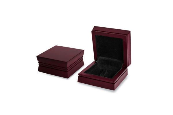 JW 631H Wooden Ring Box - Black