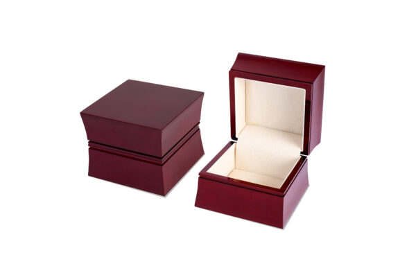 JW 632L Wooden Ring Box - Beige